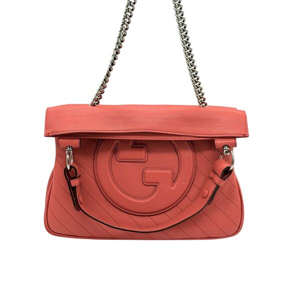 Gucci Pink Sakai Be Green Calfskin Diagonal Stitched Tote Bag*FULL INCLUSION*NWT - Picture 13 of 15